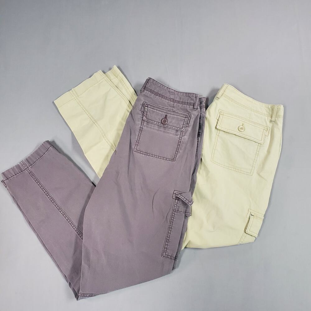 LL Bean Favorite Fit Cargo Hiking Pants Womens Size 10 two pairs